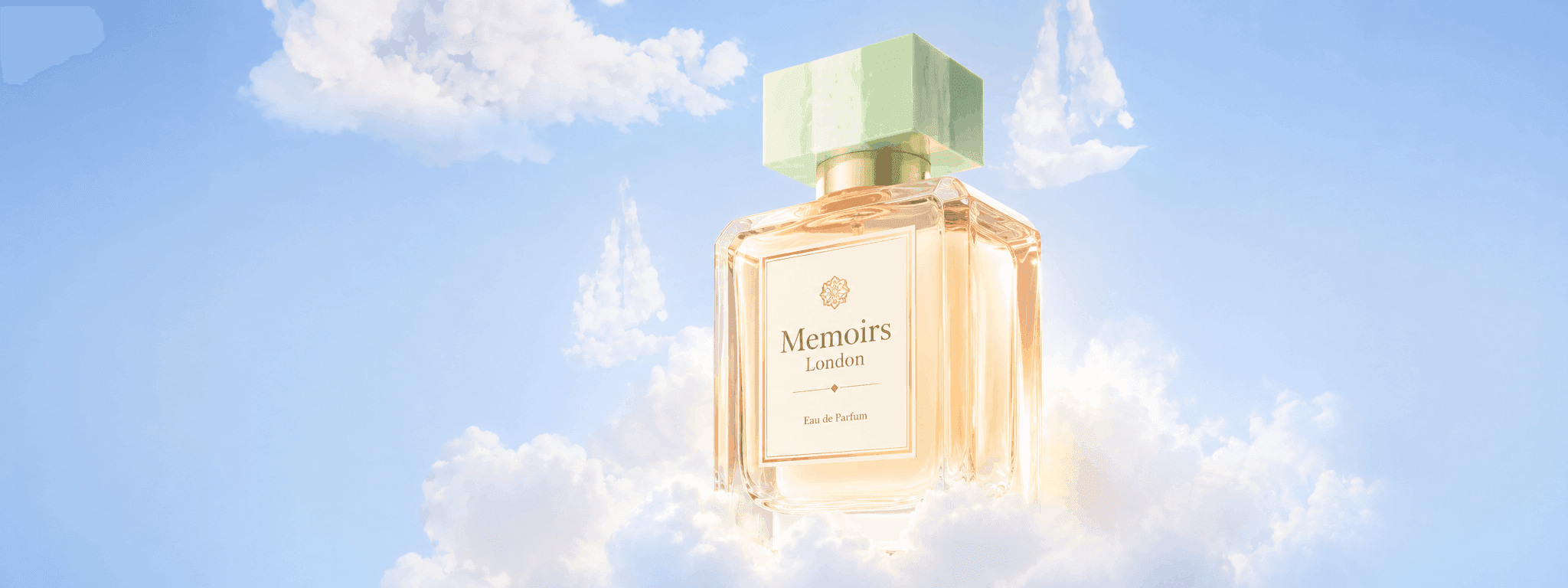 Memoirs London Eau de Parfum among clouds