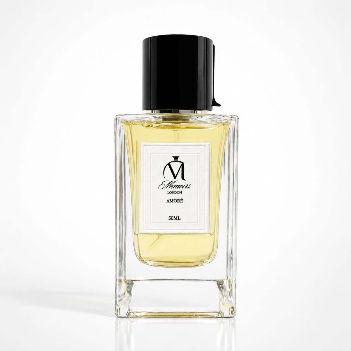 Amoré Eau de Parfum long-lasting men's perfume bottle by Memoirs London